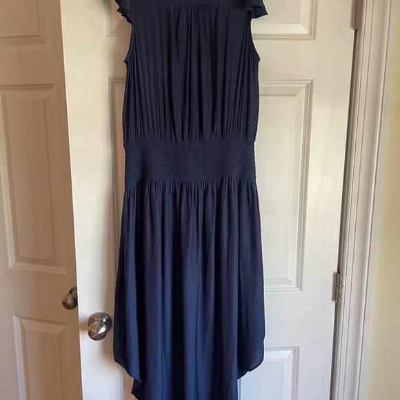 Remy Brook Silk Drop Waist Navy Blue Dress NWT - Picture 4 of 8